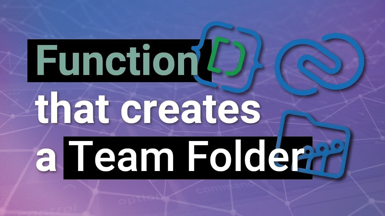 Function: Create a WorkDrive Team Folder and attach it to the CRM record